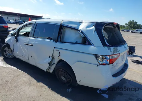 2012 Honda Odyssey Lx из США, поврежденный, VIN 5FNRL5H25CB009459